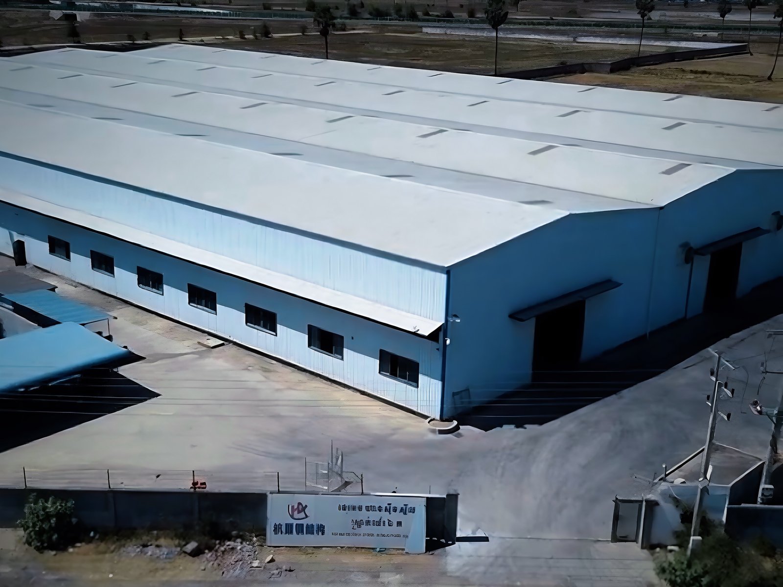 Cambodia factory aerial view