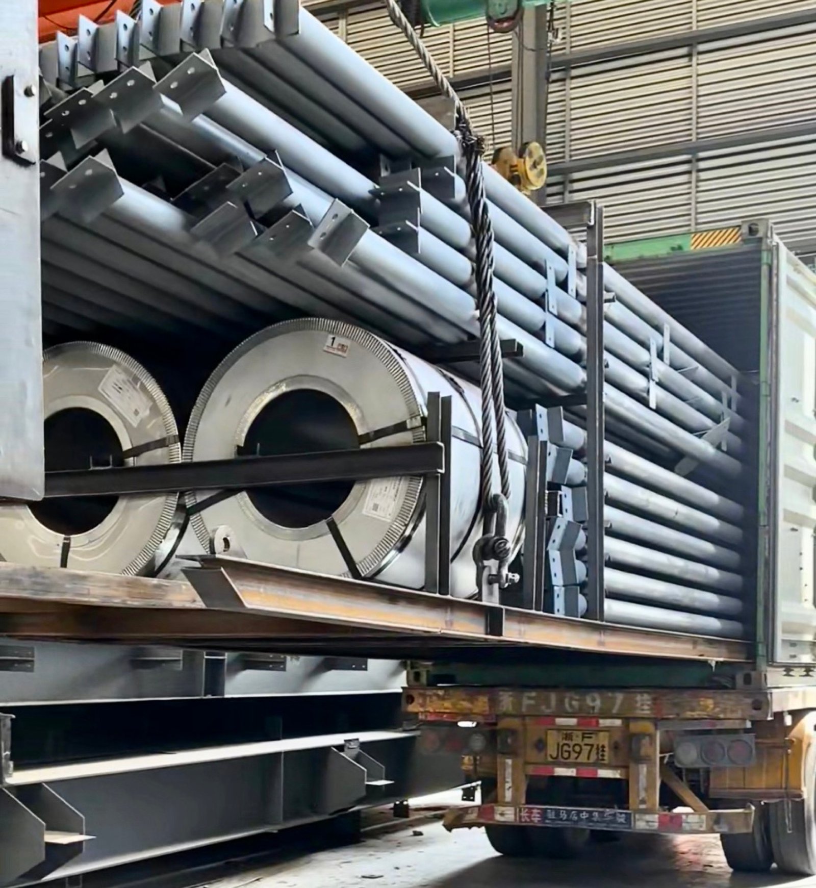 Logistics center delivery and steel structure